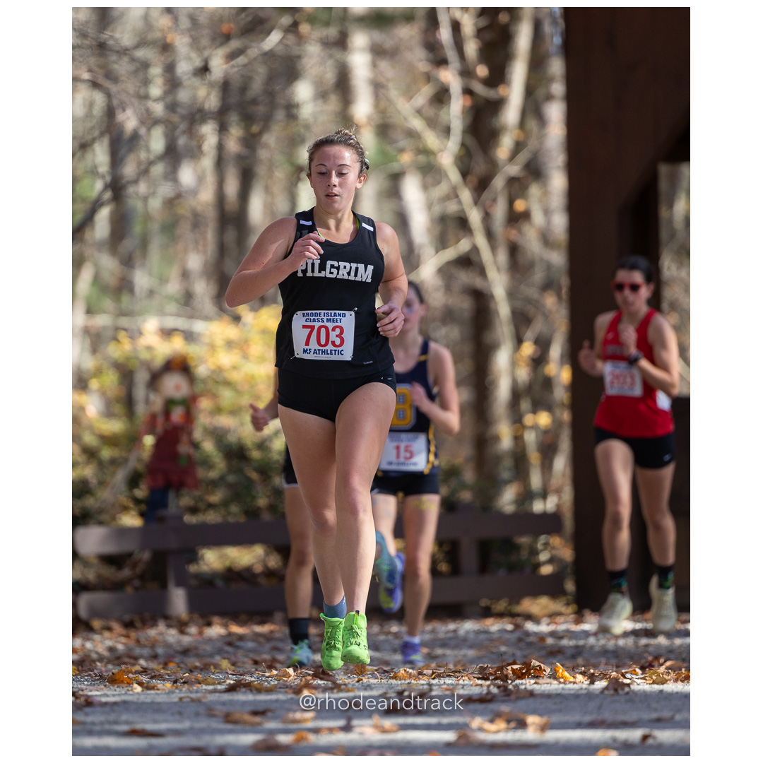 Tiffany Blanco, Pilgrim at 2024 RIIL Cross Country Class Championships at Ponaganset High School, North Scituate, Rhode Island on October 26, 2024 title=