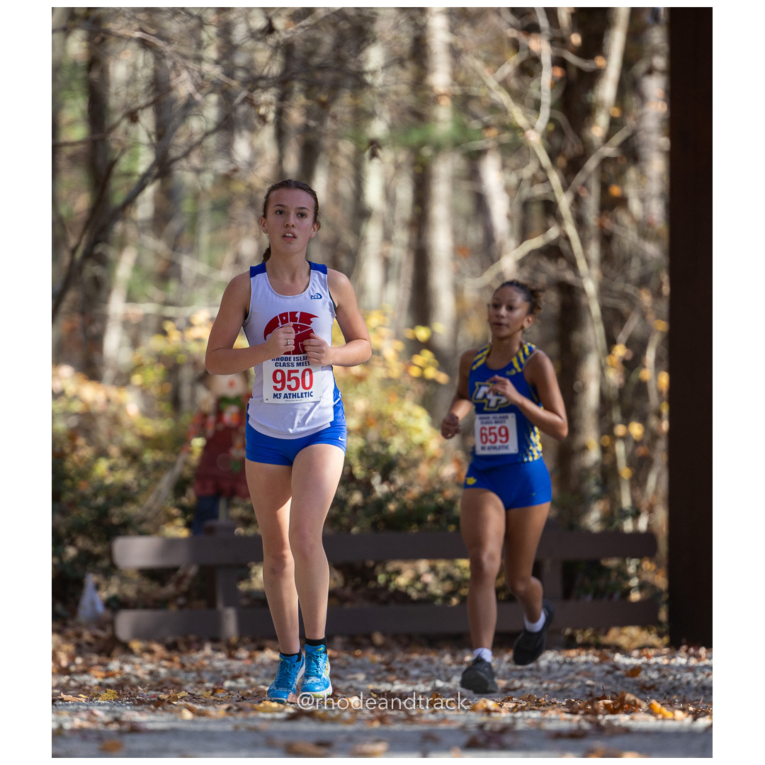 Arianna Aunchman, Toll Gate at 2024 RIIL Cross Country Class Championships at Ponaganset High School, North Scituate, Rhode Island on October 26, 2024 title=