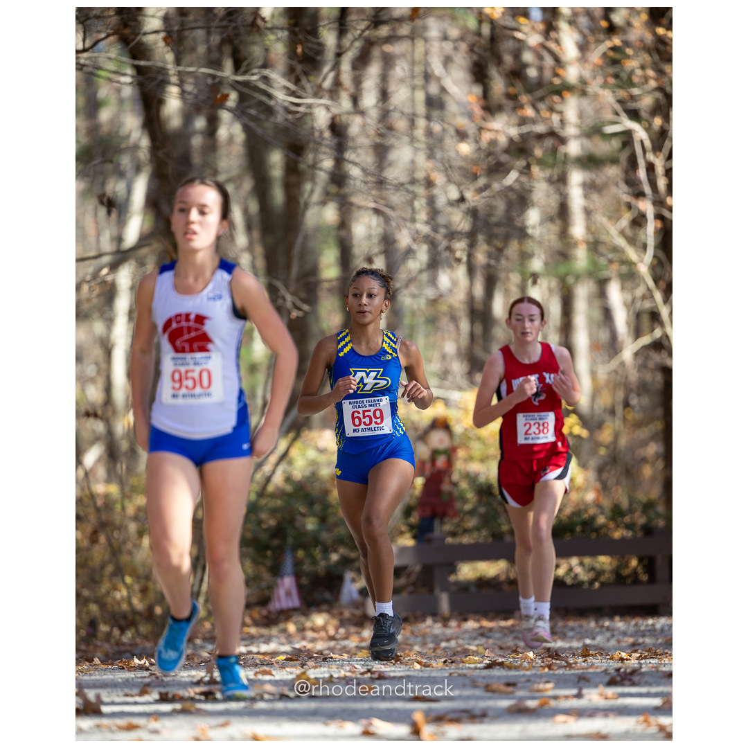 Zoraya Melendez, North Providence at 2024 RIIL Cross Country Class Championships at Ponaganset High School, North Scituate, Rhode Island on October 26, 2024 title=