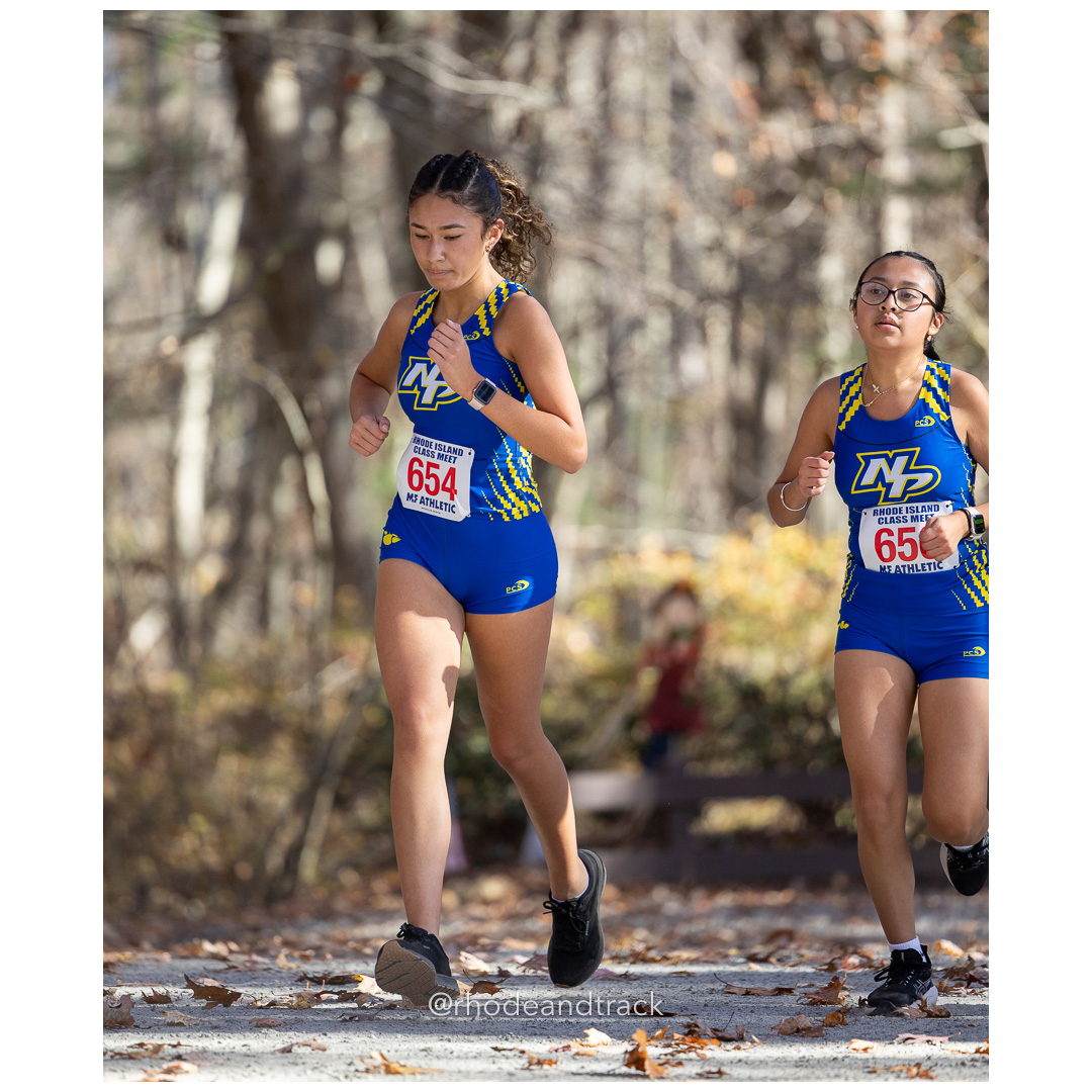 Ashli Castenada, North Providence at 2024 RIIL Cross Country Class Championships at Ponaganset High School, North Scituate, Rhode Island on October 26, 2024 title=