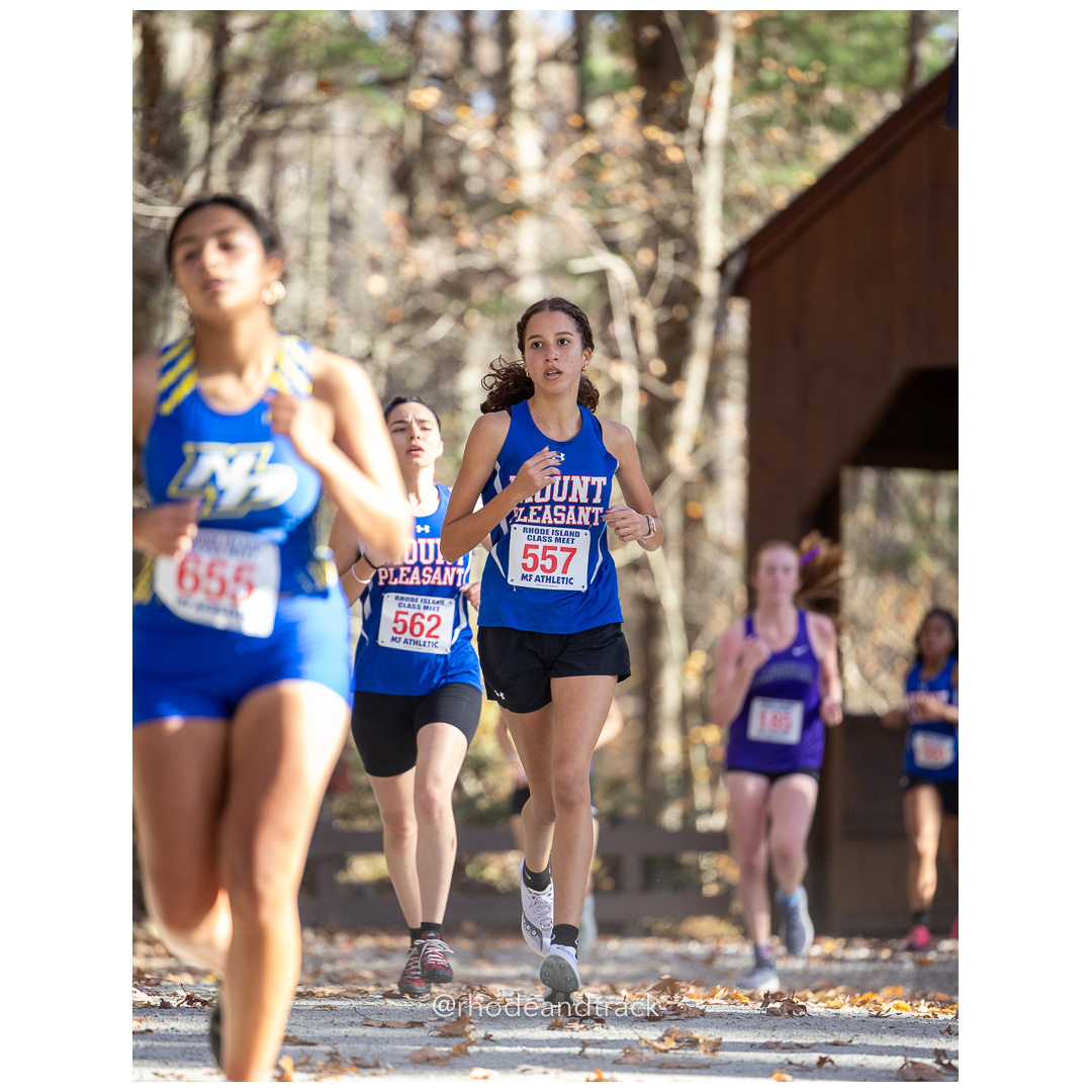 Nadesha Cabrera, Mount Pleasant at 2024 RIIL Cross Country Class Championships at Ponaganset High School, North Scituate, Rhode Island on October 26, 2024 title=