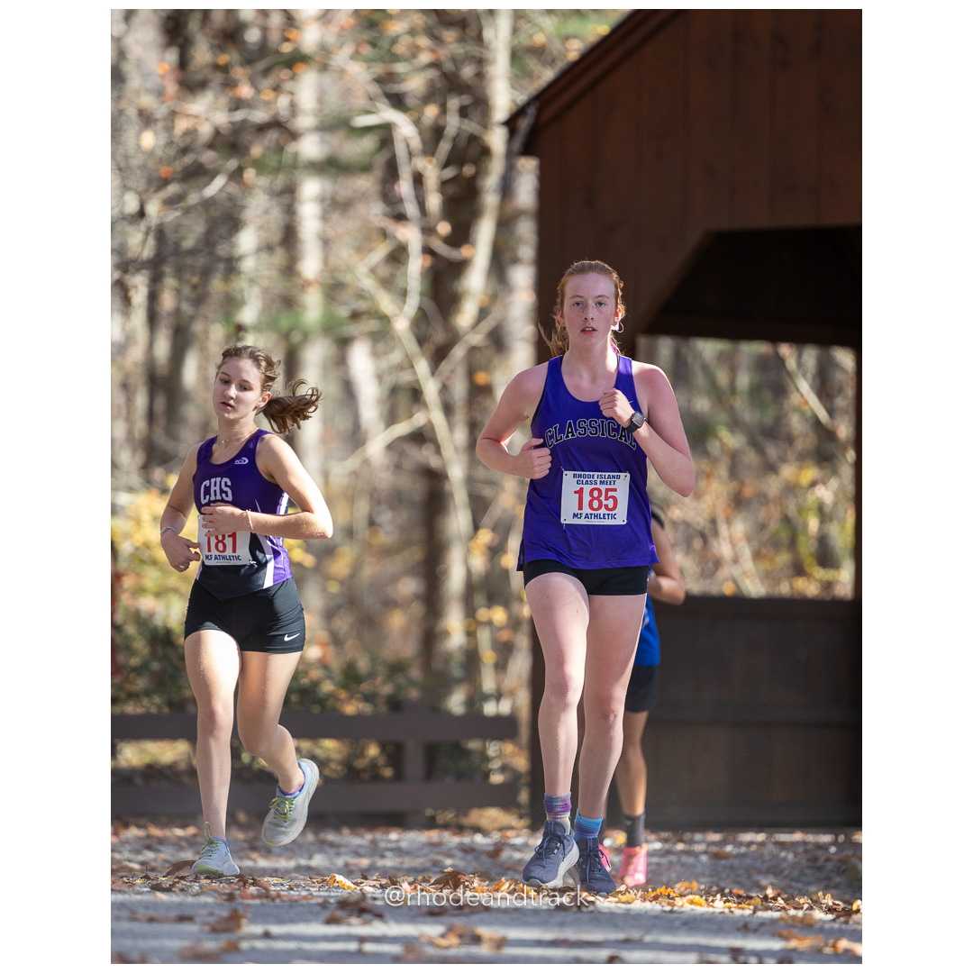 Sabine Goldsmith, Classical, Madeline McCrane, Classical at 2024 RIIL Cross Country Class Championships at Ponaganset High School, North Scituate, Rhode Island on October 26, 2024 title=