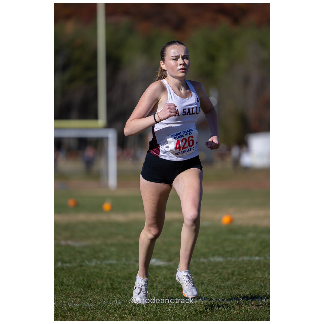 Maeve Casey, La Salle, at 2024 RIIL Cross Country Class Championships at Ponaganset High School, North Scituate, Rhode Island on October 26, 2024 title=