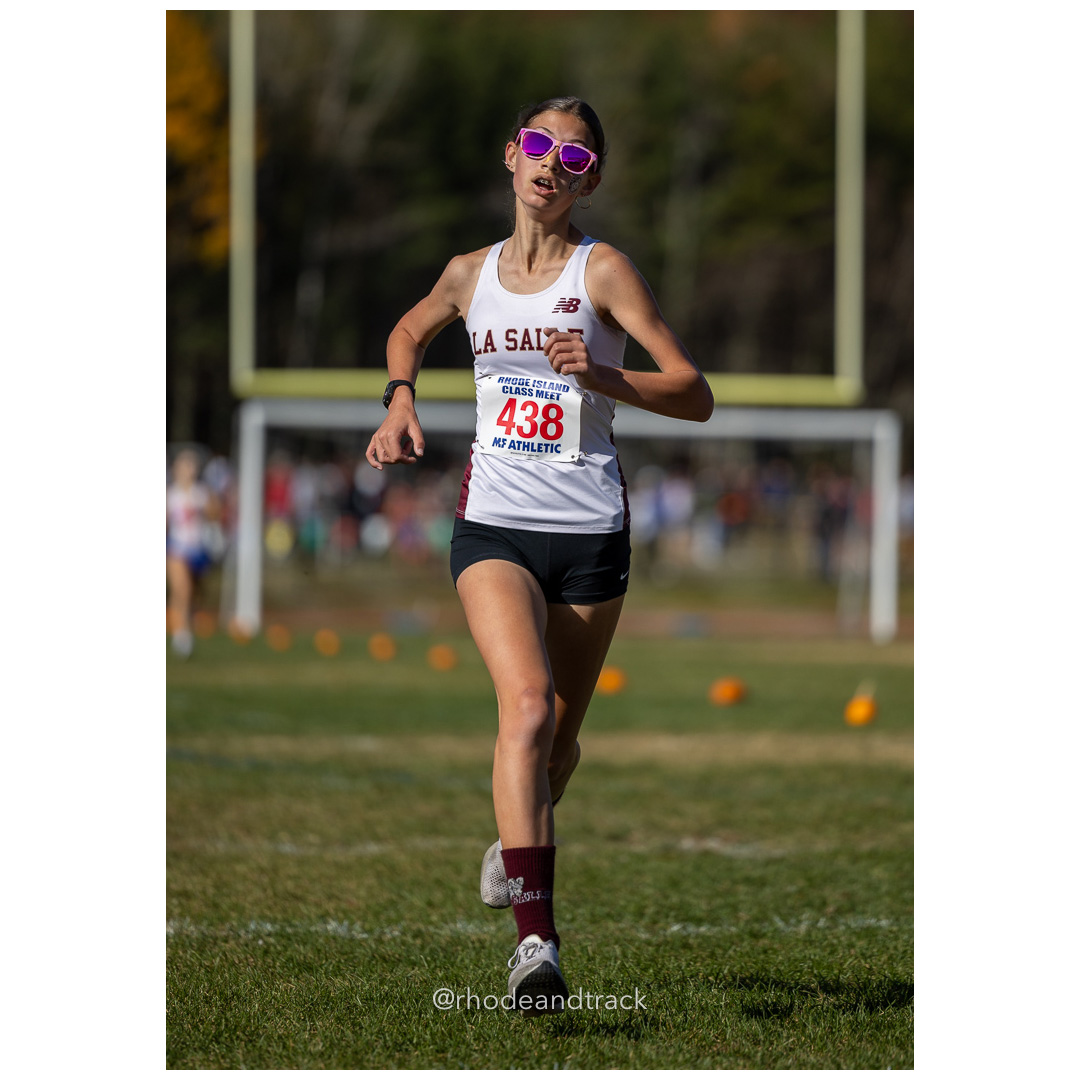 Stella Pelagio, La Salle, at 2024 RIIL Cross Country Class Championships at Ponaganset High School, North Scituate, Rhode Island on October 26, 2024 title=