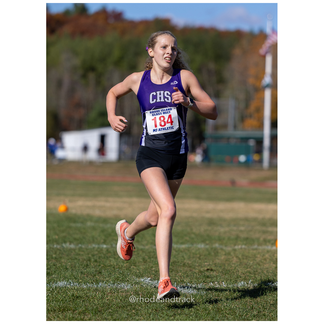 Fiona Hughes, Classical, at 2024 RIIL Cross Country Class Championships at Ponaganset High School, North Scituate, Rhode Island on October 26, 2024 title=