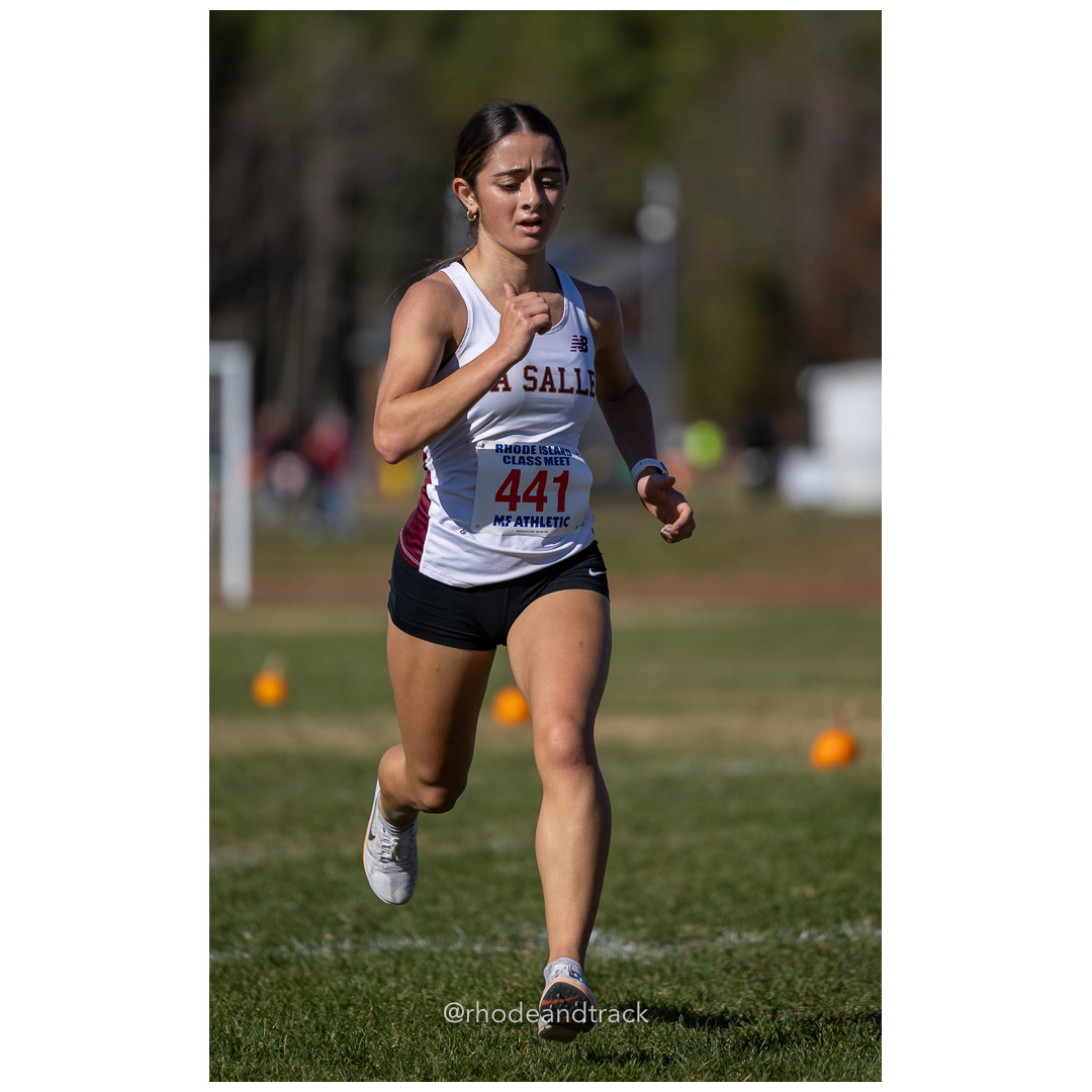 Carolina Terlato, La Salle, at 2024 RIIL Cross Country Class Championships at Ponaganset High School, North Scituate, Rhode Island on October 26, 2024 title=