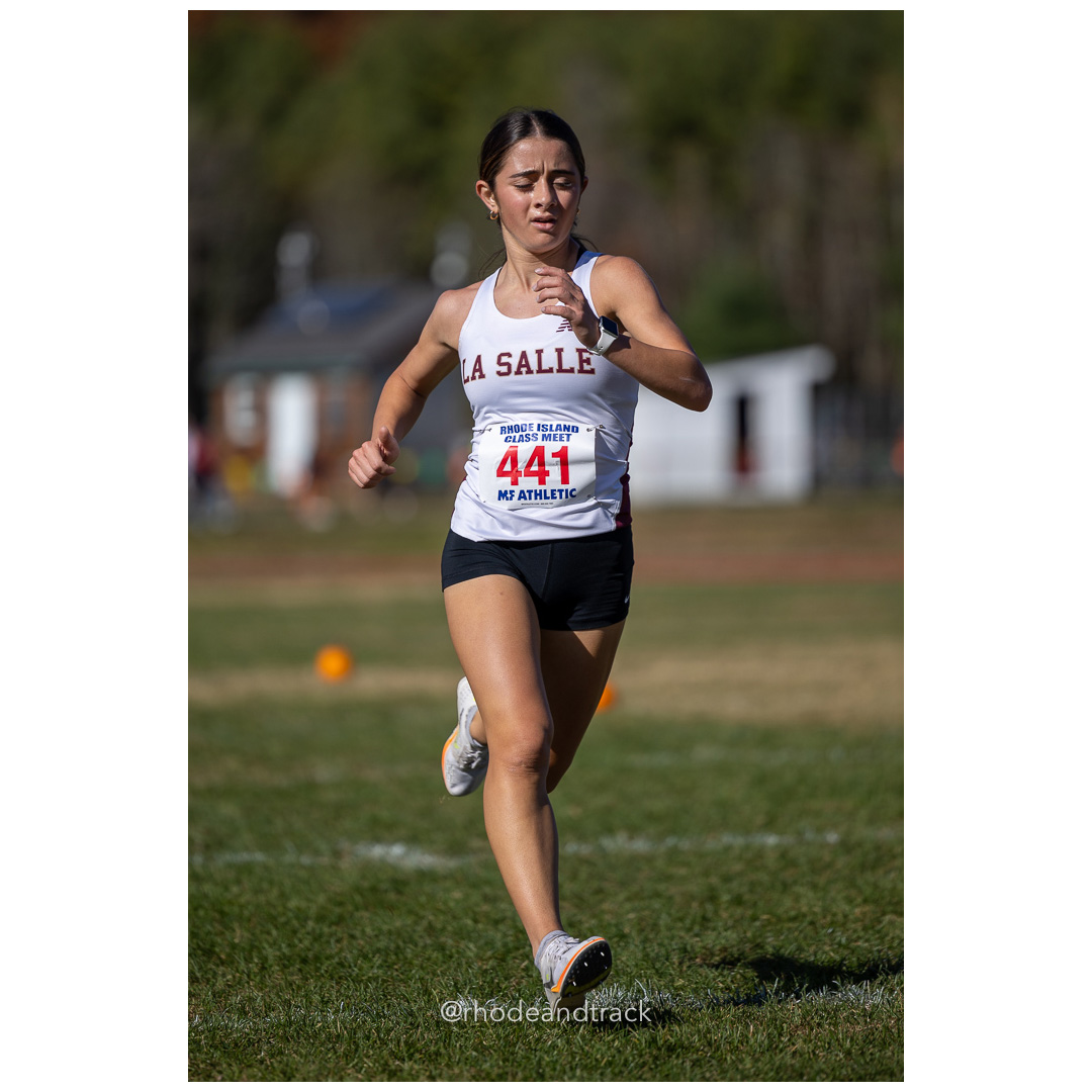 Carolina Terlato, La Salle, at 2024 RIIL Cross Country Class Championships at Ponaganset High School, North Scituate, Rhode Island on October 26, 2024 title=