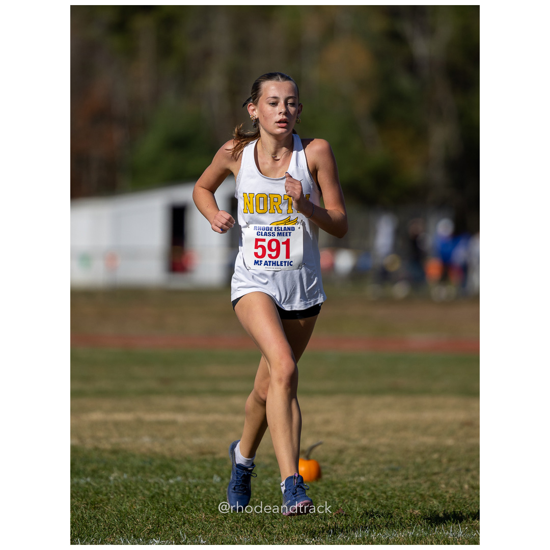 Riley Morrison, North Kingstown, at 2024 RIIL Cross Country Class Championships at Ponaganset High School, North Scituate, Rhode Island on October 26, 2024 title=