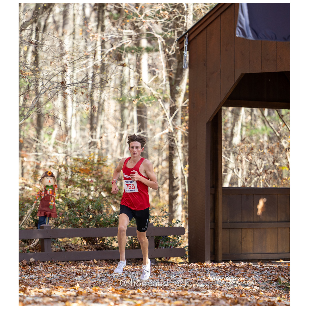 Sean Gray, Portsmouth, at 2024 RIIL Cross Country Class Championships at Ponaganset High School, North Scituate, Rhode Island on October 26, 2024 title=