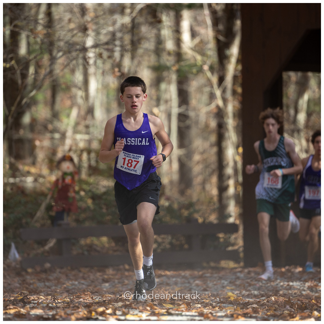 Evan Bubier, Classical, at 2024 RIIL Cross Country Class Championships at Ponaganset High School, North Scituate, Rhode Island on October 26, 2024 title=