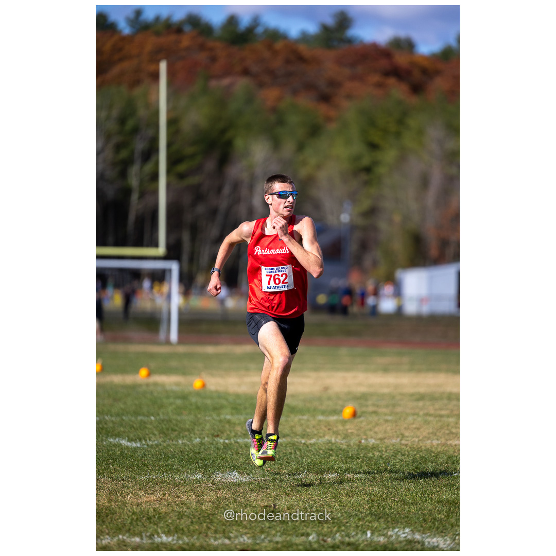 Patrick Orbon, Portsmouth, at 2024 RIIL Cross Country Class Championships at Ponaganset High School, North Scituate, Rhode Island on October 26, 2024 title=