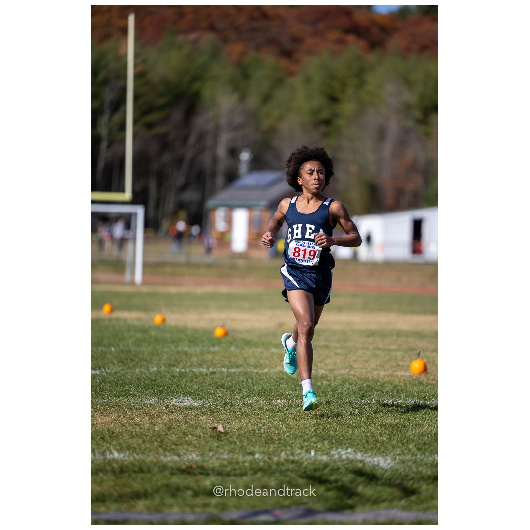 Jahmel Rodrigues, Shea/Tolman Coop, at 2024 RIIL Cross Country Class Championships at Ponaganset High School, North Scituate, Rhode Island on October 26, 2024 title=