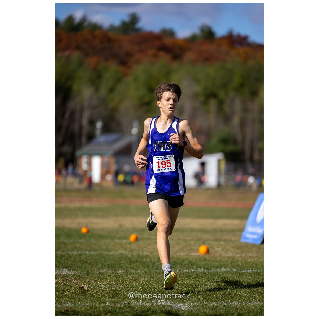 Noah Johnson, Classical, at 2024 RIIL Cross Country Class Championships at Ponaganset High School, North Scituate, Rhode Island on October 26, 2024 title=