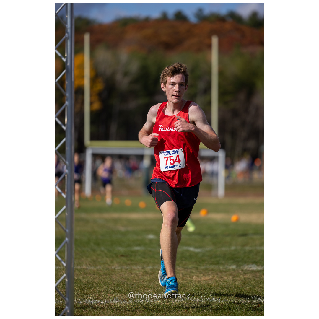 Drew Forch, Portsmouth, at 2024 RIIL Cross Country Class Championships at Ponaganset High School, North Scituate, Rhode Island on October 26, 2024 title=