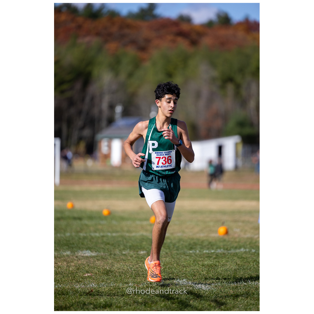 Jay Finklestein, Ponaganset, at 2024 RIIL Cross Country Class Championships at Ponaganset High School, North Scituate, Rhode Island on October 26, 2024 title=