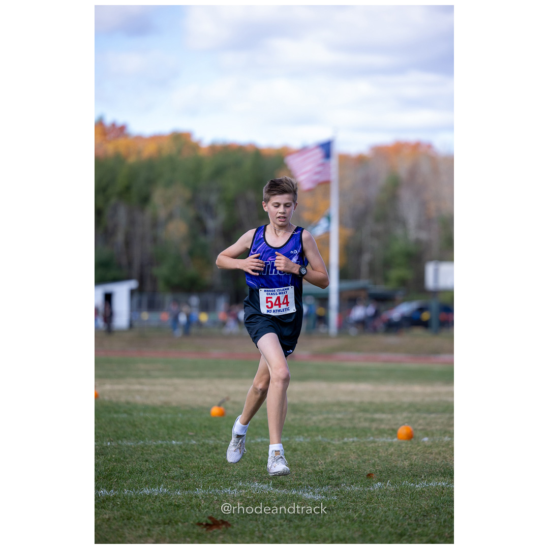 Alexander Deal, Mount Hope, at 2024 RIIL Cross Country Class Championships at Ponaganset High School, North Scituate, Rhode Island on October 26, 2024 title=