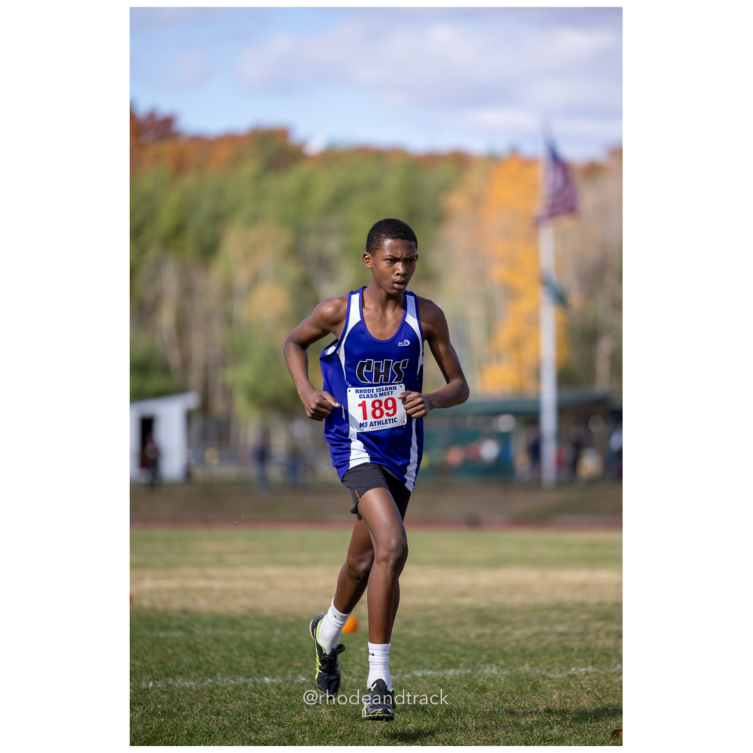 Kephren Davis, Classical, at 2024 RIIL Cross Country Class Championships at Ponaganset High School, North Scituate, Rhode Island on October 26, 2024 title=