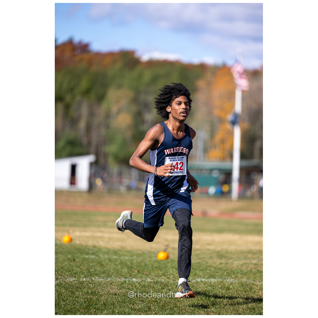 Kenilson Goncalves Abreu, Central Falls, at 2024 RIIL Cross Country Class Championships at Ponaganset High School, North Scituate, Rhode Island on October 26, 2024 title=