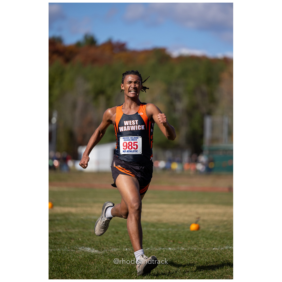 Jacob Horta, West Warwick, at 2024 RIIL Cross Country Class Championships at Ponaganset High School, North Scituate, Rhode Island on October 26, 2024 title=