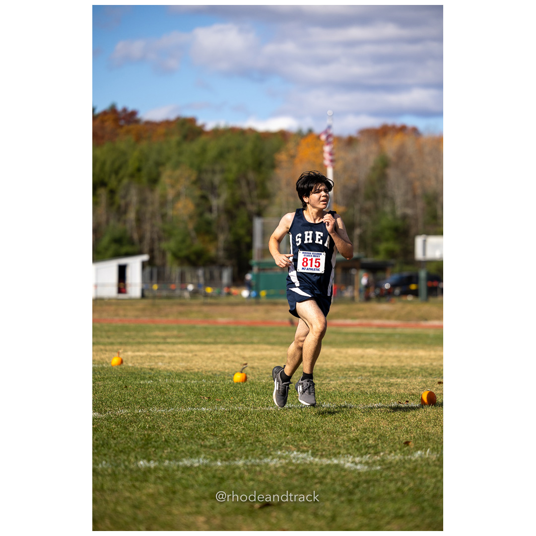 Matia Calvo Gozales, Shea/Tolman Coop, at 2024 RIIL Cross Country Class Championships at Ponaganset High School, North Scituate, Rhode Island on October 26, 2024 title=