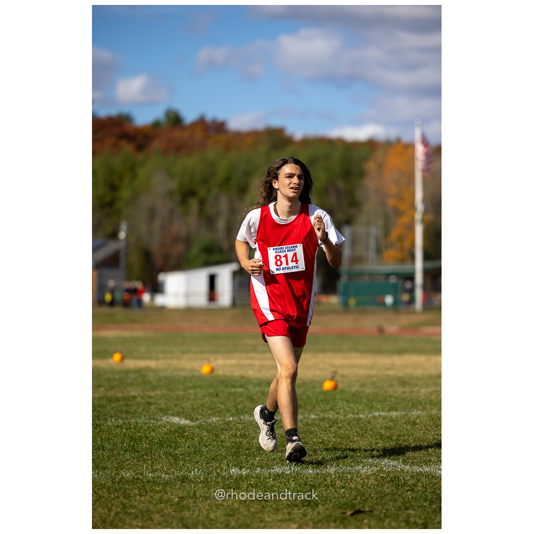 Greigham Brown, Shea/Tolman Coop, at 2024 RIIL Cross Country Class Championships at Ponaganset High School, North Scituate, Rhode Island on October 26, 2024 title=