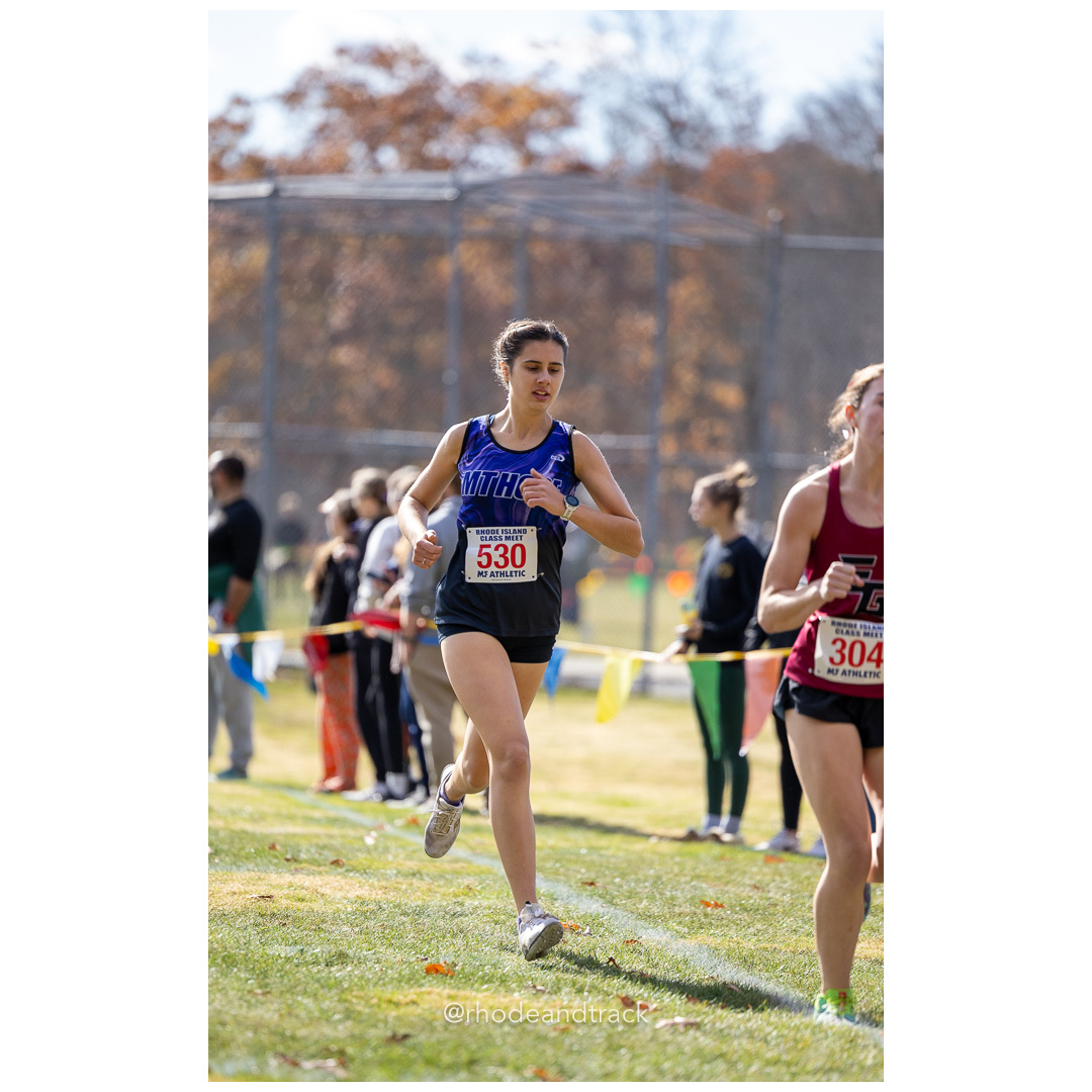 Jessica Deal, Mount Hope, at 2024 RIIL Cross Country Class Championships at Ponaganset High School, North Scituate, Rhode Island on October 26, 2024 title=