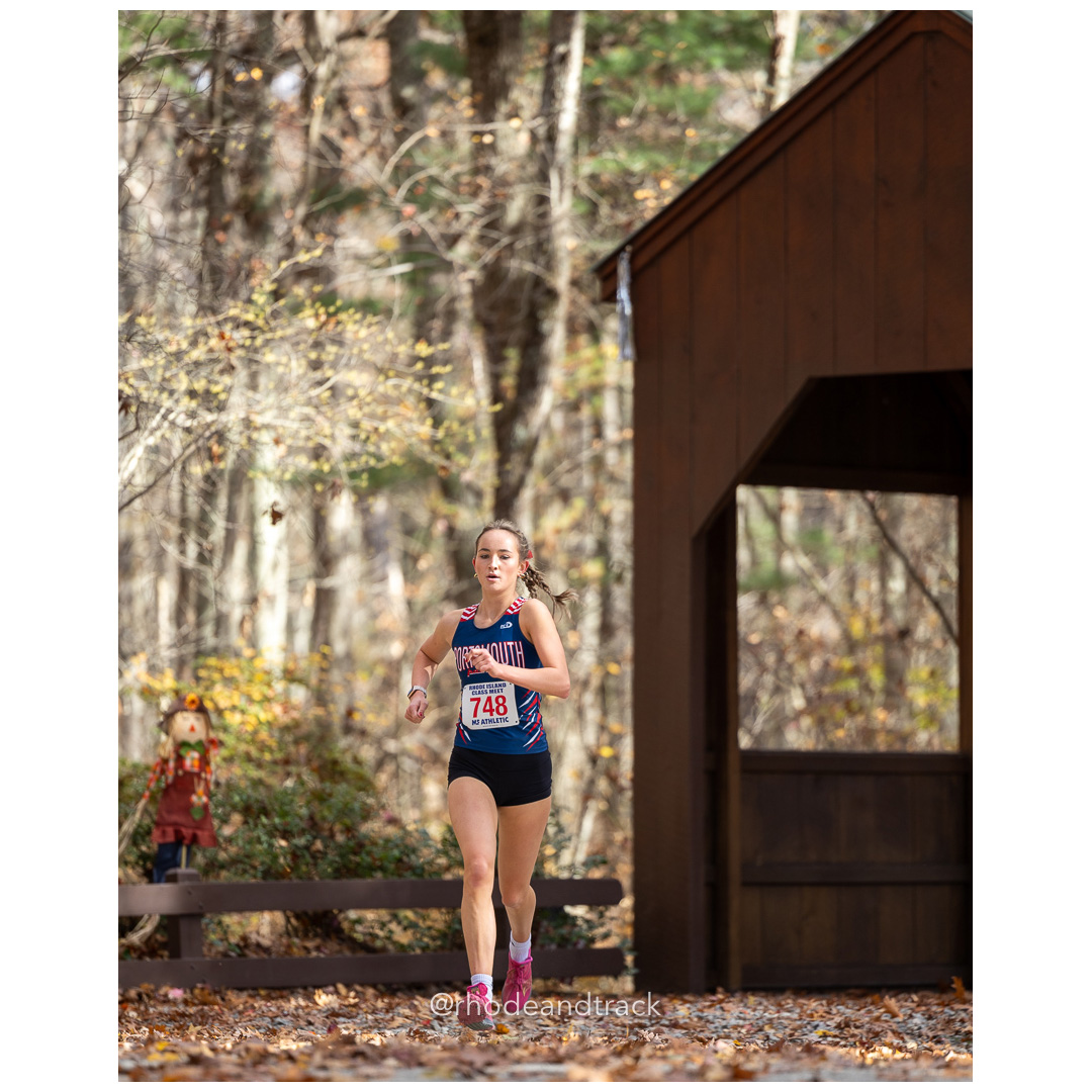 Allie Kaull, Portsmouth, at 2024 RIIL Cross Country Class Championships at Ponaganset High School, North Scituate, Rhode Island on October 26, 2024 title=