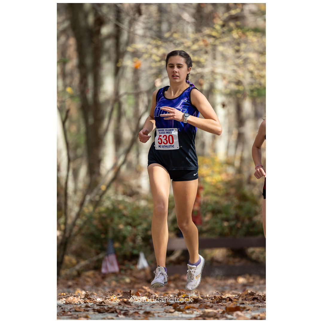 Jessica Deal, Mount Hope, at 2024 RIIL Cross Country Class Championships at Ponaganset High School, North Scituate, Rhode Island on October 26, 2024 title=