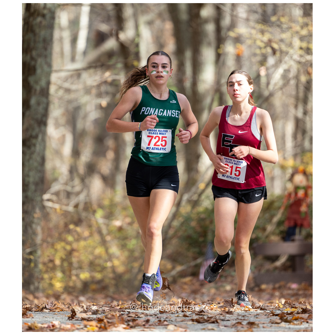 Madison Ourique, Ponaganset, at 2024 RIIL Cross Country Class Championships at Ponaganset High School, North Scituate, Rhode Island on October 26, 2024 title=