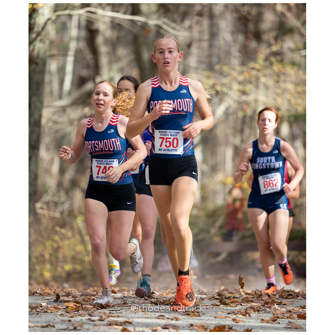 Hanalei Streuli, Portsmouth, at 2024 RIIL Cross Country Class Championships at Ponaganset High School, North Scituate, Rhode Island on October 26, 2024 title=