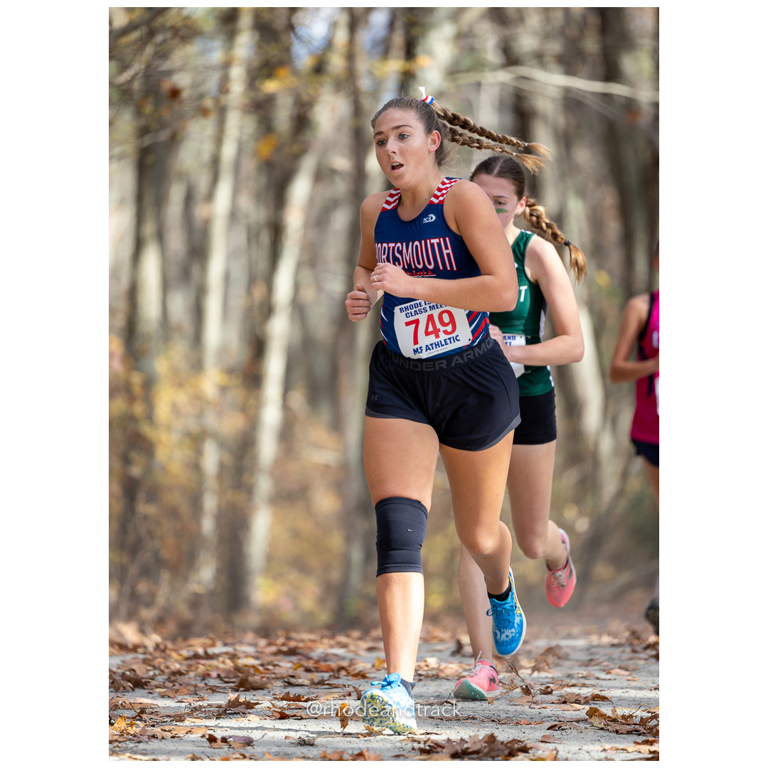 Reilly Porado, Portsmouth, at 2024 RIIL Cross Country Class Championships at Ponaganset High School, North Scituate, Rhode Island on October 26, 2024 title=