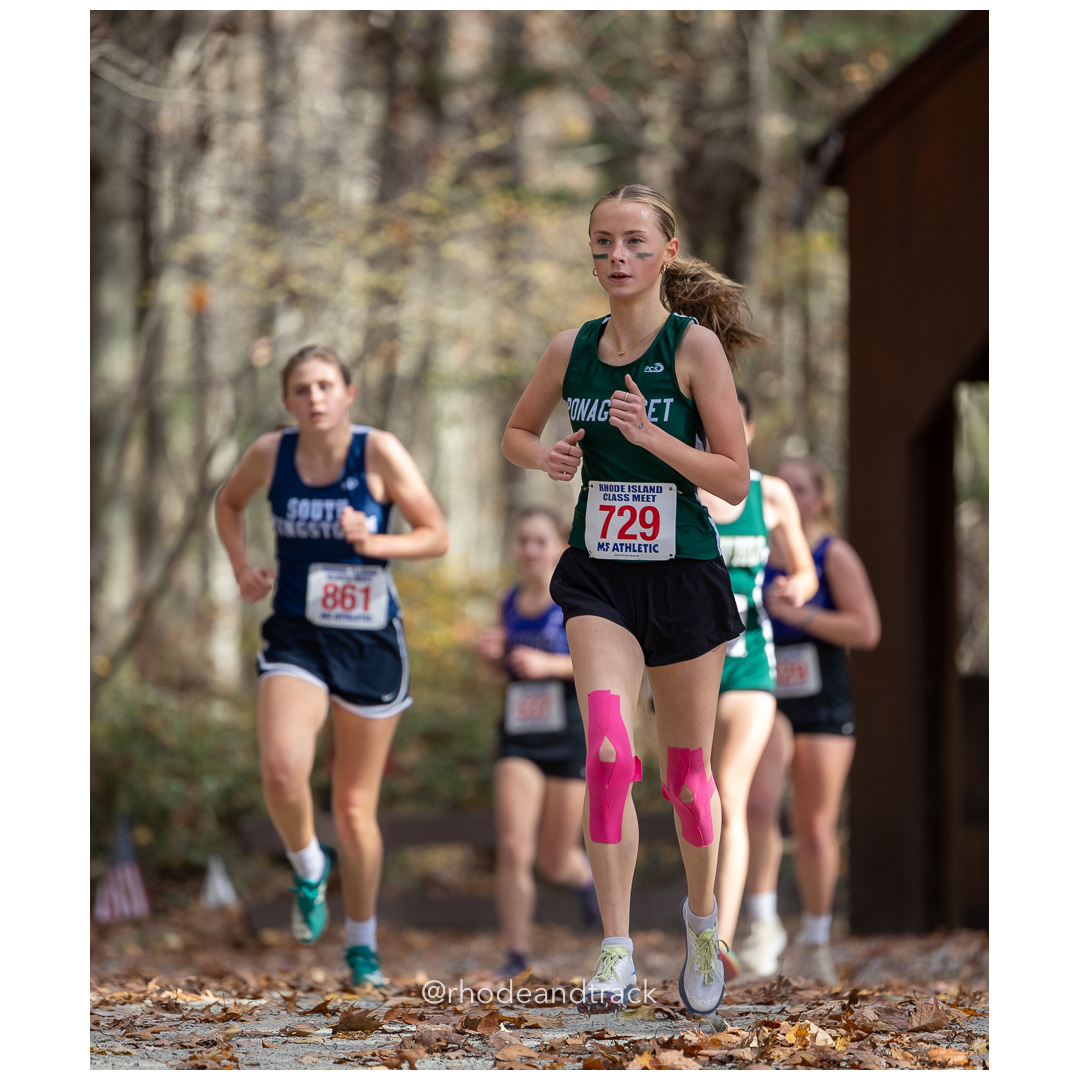 Kylie Violette, Ponaganset, at 2024 RIIL Cross Country Class Championships at Ponaganset High School, North Scituate, Rhode Island on October 26, 2024 title=