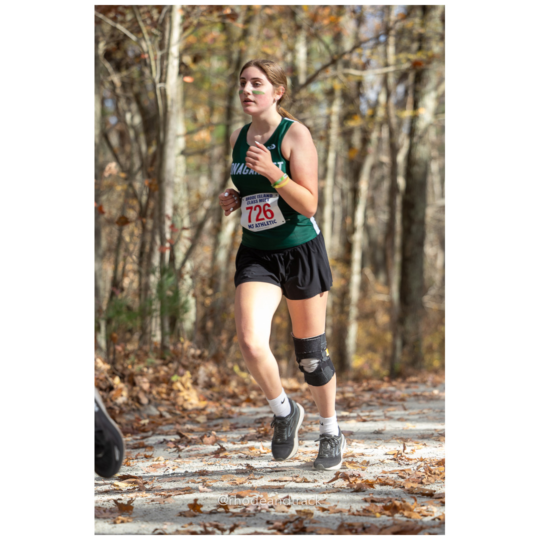 Ava Palys, Ponaganset, at 2024 RIIL Cross Country Class Championships at Ponaganset High School, North Scituate, Rhode Island on October 26, 2024 title=