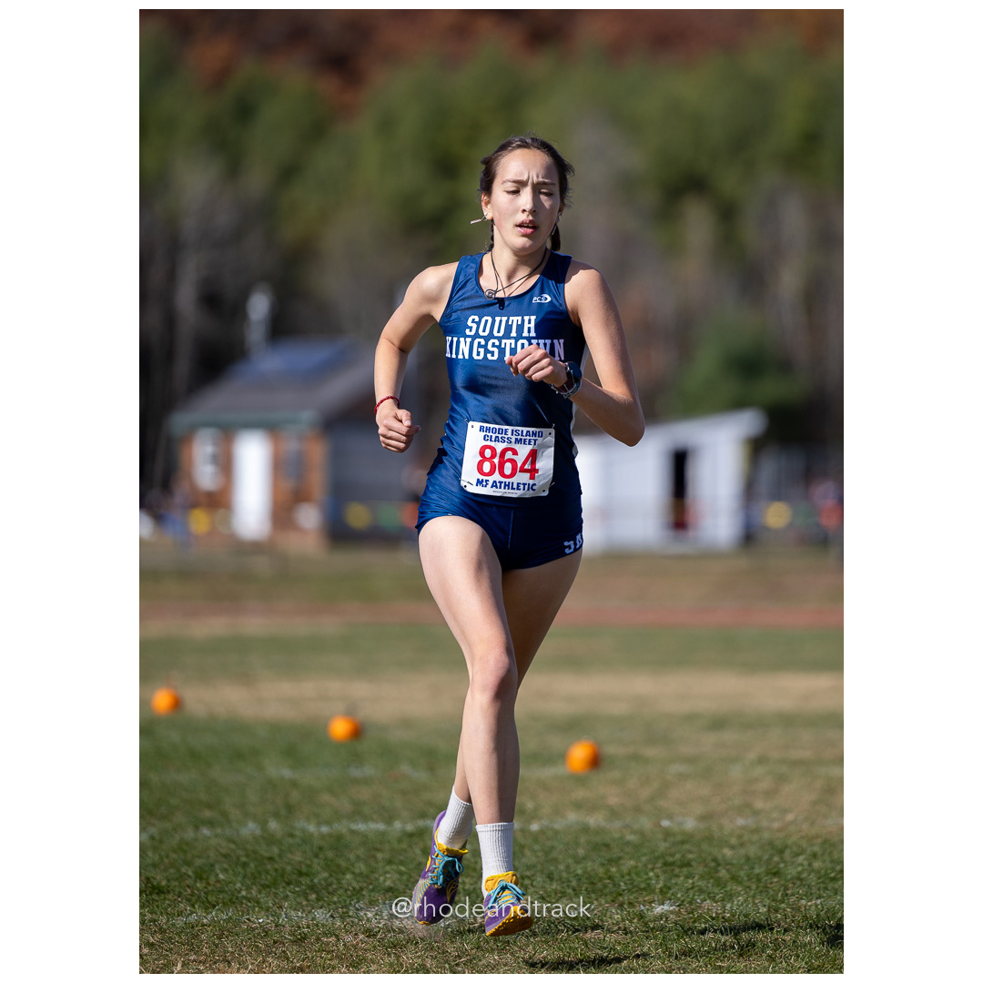 Matilde Soffientino, South Kingstown, at 2024 RIIL Cross Country Class Championships at Ponaganset High School, North Scituate, Rhode Island on October 26, 2024 title=