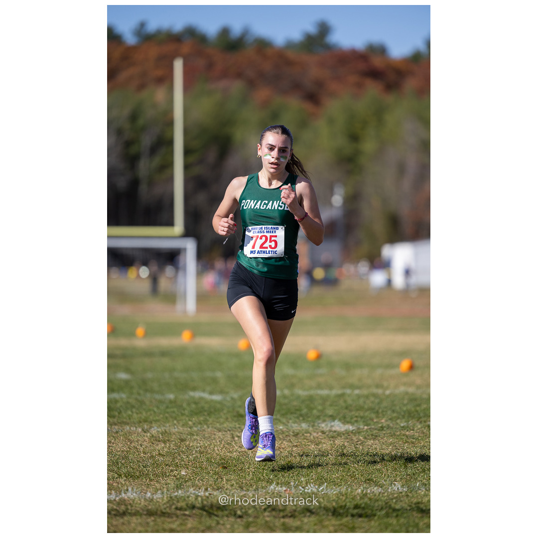 Madison Ourique, Ponaganset, at 2024 RIIL Cross Country Class Championships at Ponaganset High School, North Scituate, Rhode Island on October 26, 2024 title=