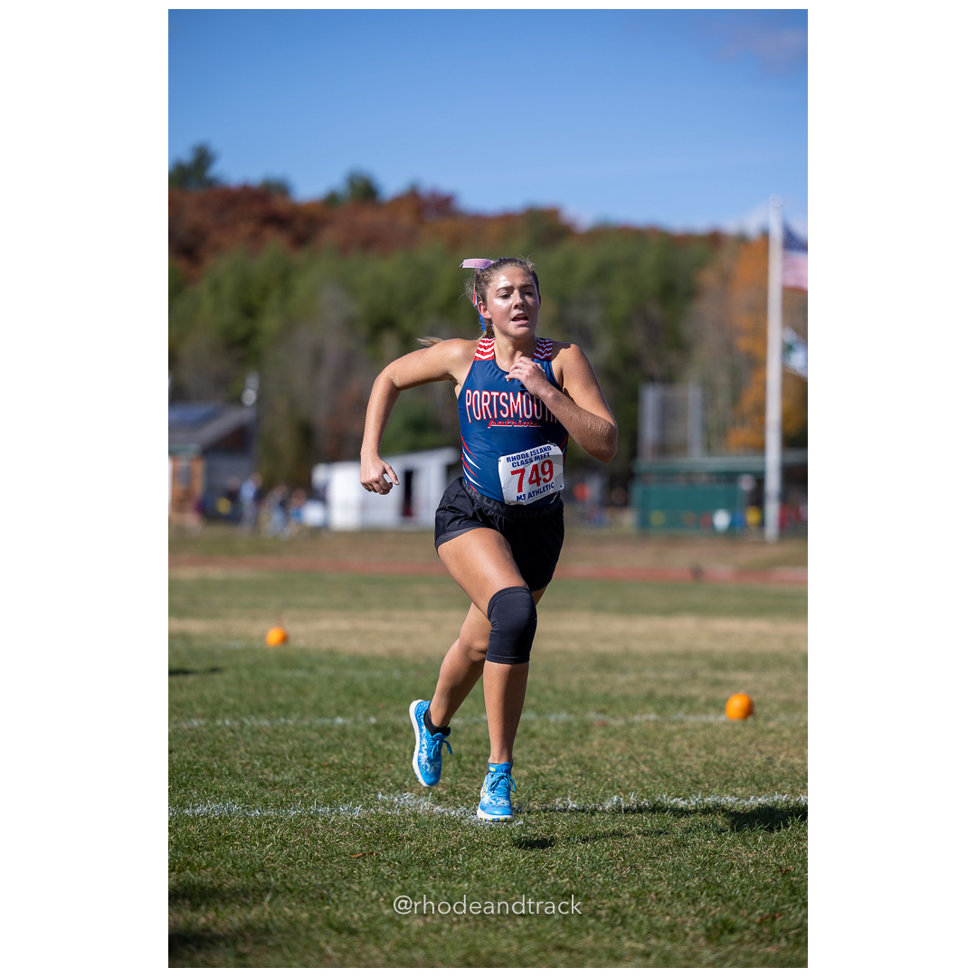 Reilly Porado, Portsmouth, at 2024 RIIL Cross Country Class Championships at Ponaganset High School, North Scituate, Rhode Island on October 26, 2024 title=