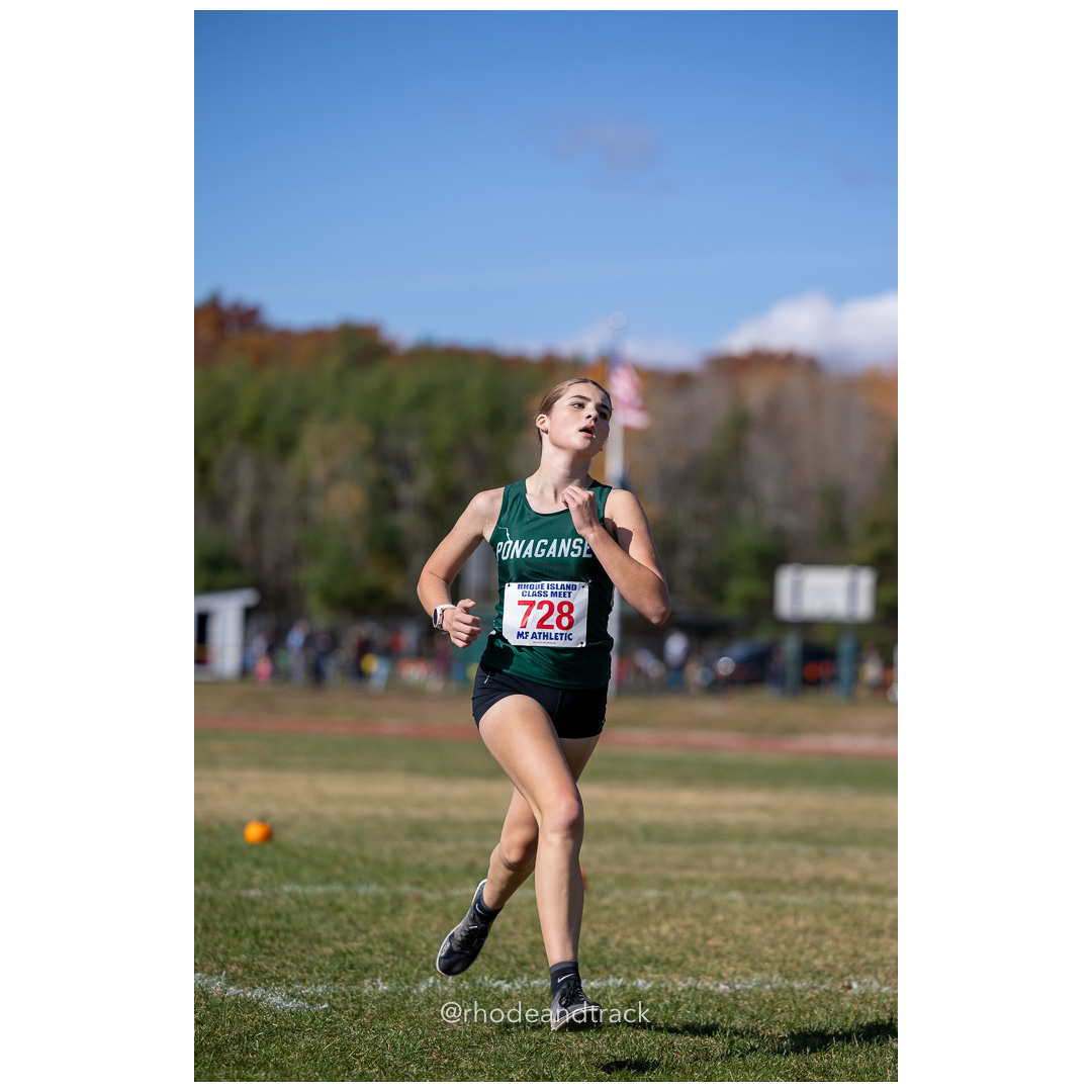Riley Shields, Ponaganset, at 2024 RIIL Cross Country Class Championships at Ponaganset High School, North Scituate, Rhode Island on October 26, 2024 title=