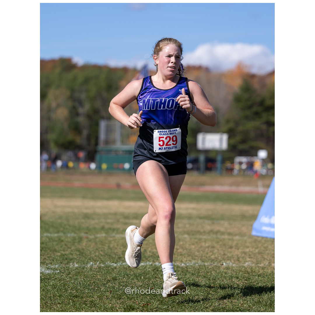 Lillian DaSilveira, Mount Hope, at 2024 RIIL Cross Country Class Championships at Ponaganset High School, North Scituate, Rhode Island on October 26, 2024 title=