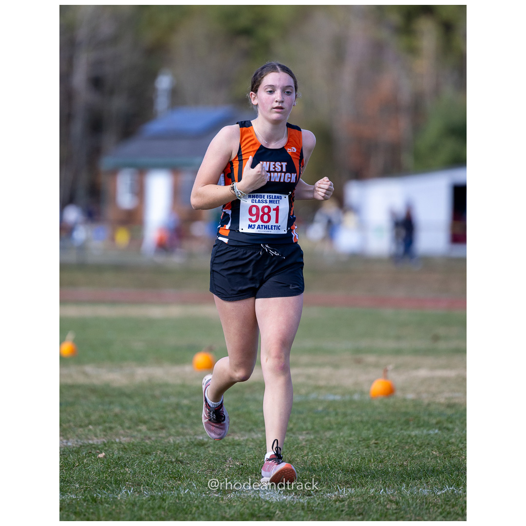 Carsyn Marso, West Warwick, at 2024 RIIL Cross Country Class Championships at Ponaganset High School, North Scituate, Rhode Island on October 26, 2024 title=