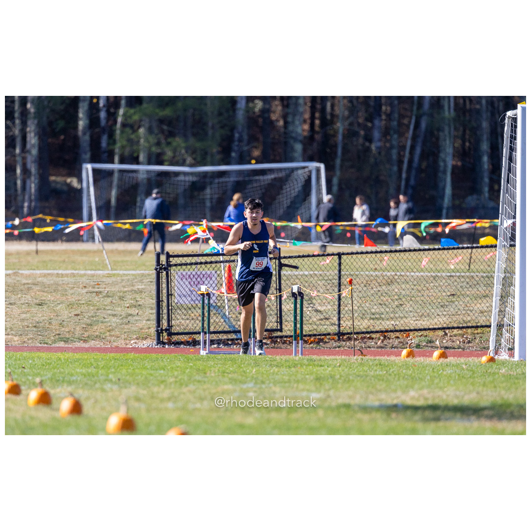 Isaias Cornejo, Blackstone Vlly, at 2024 RIIL Cross Country Class Championships at Ponaganset High School, North Scituate, Rhode Island on October 26, 2024 title=