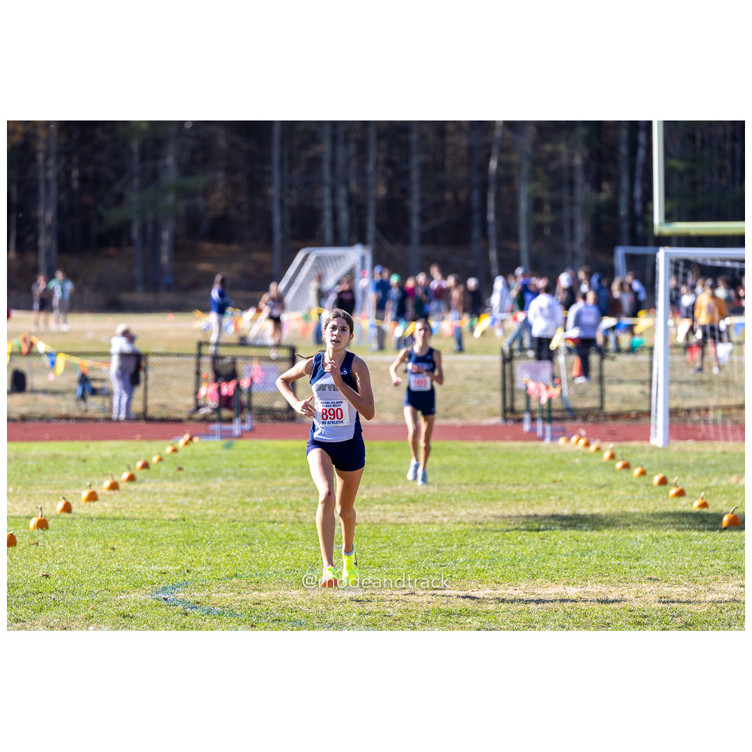 Jackie Mattos, Sma-Bay View, at 2024 RIIL Cross Country Class Championships at Ponaganset High School, North Scituate, Rhode Island on October 26, 2024 title=