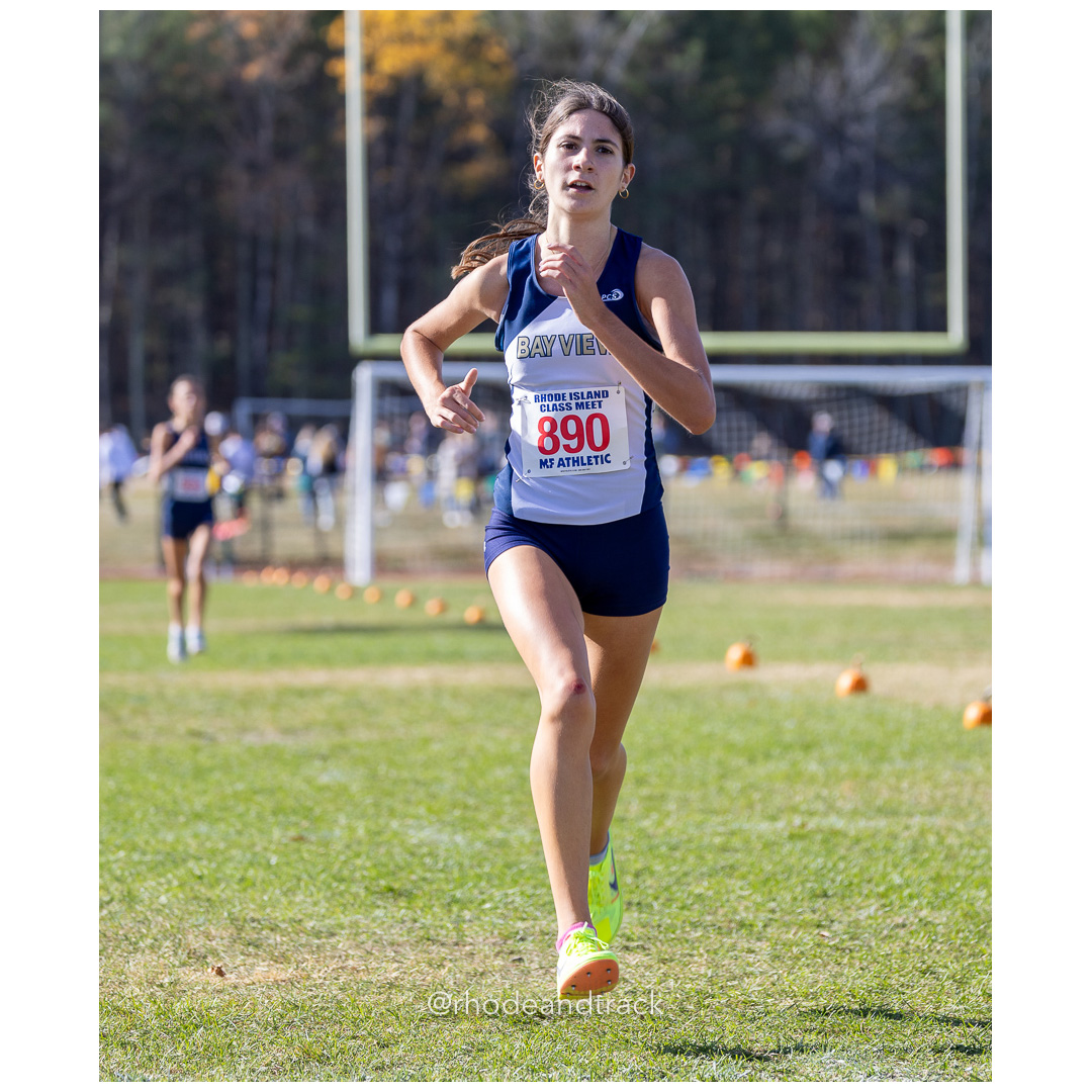 Jackie Mattos, Sma-Bay View, at 2024 RIIL Cross Country Class Championships at Ponaganset High School, North Scituate, Rhode Island on October 26, 2024 title=