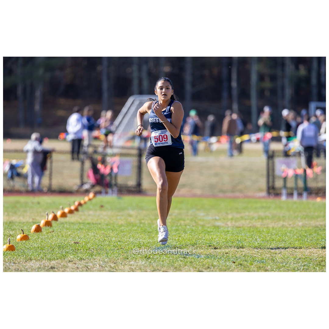 Akayla Siddiqi, Moses Brown, at 2024 RIIL Cross Country Class Championships at Ponaganset High School, North Scituate, Rhode Island on October 26, 2024 title=