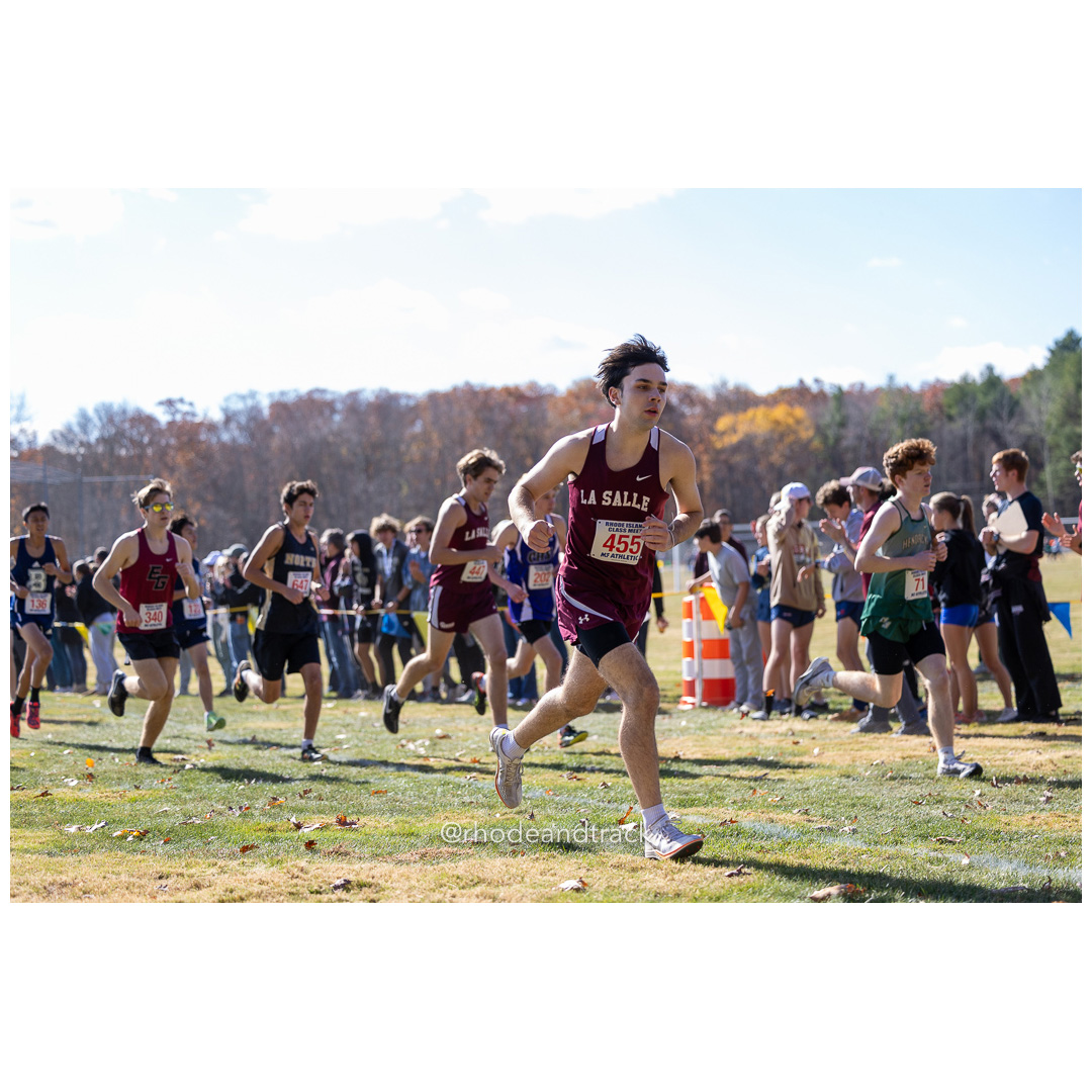 Max Mousseau, La Salle, at 2024 RIIL Cross Country Class Championships at Ponaganset High School, North Scituate, Rhode Island on October 26, 2024 title=