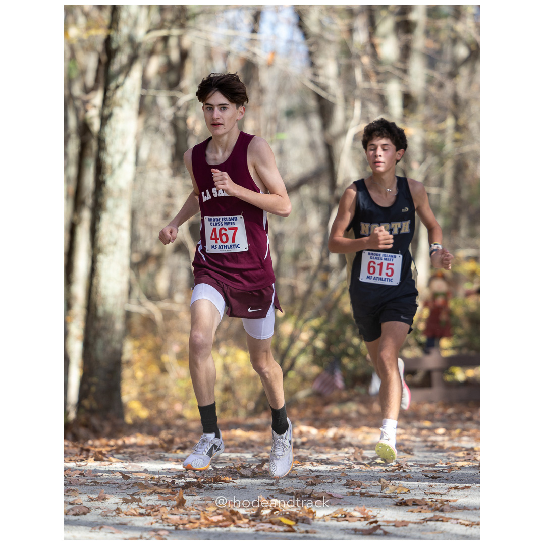 Eric Wilding, La Salle, at 2024 RIIL Cross Country Class Championships at Ponaganset High School, North Scituate, Rhode Island on October 26, 2024 title=