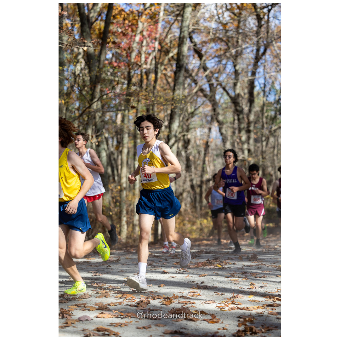 at 2024 RIIL Cross Country Class Championships at Ponaganset High School, North Scituate, Rhode Island on October 26, 2024 title=