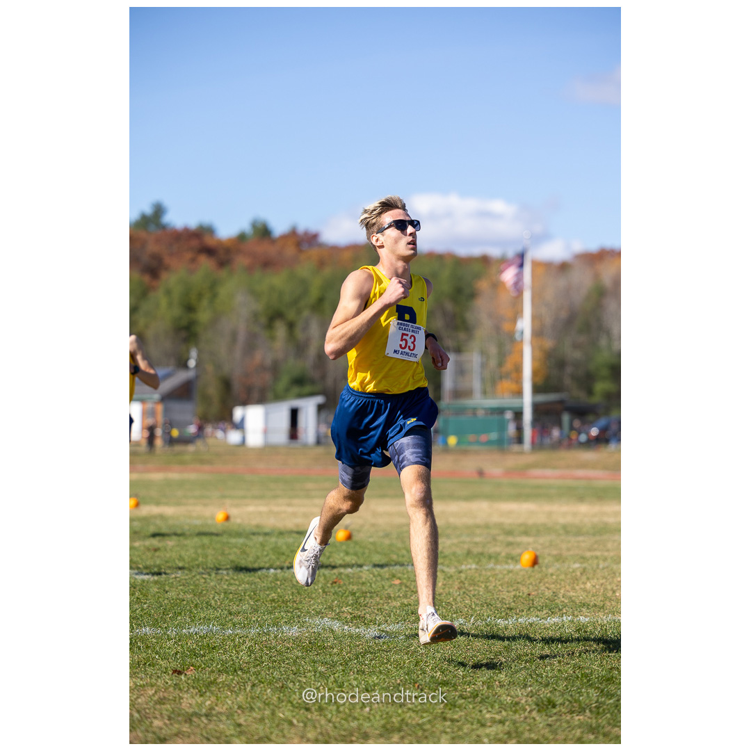 Shea Parish, Barrington, at 2024 RIIL Cross Country Class Championships at Ponaganset High School, North Scituate, Rhode Island on October 26, 2024 title=