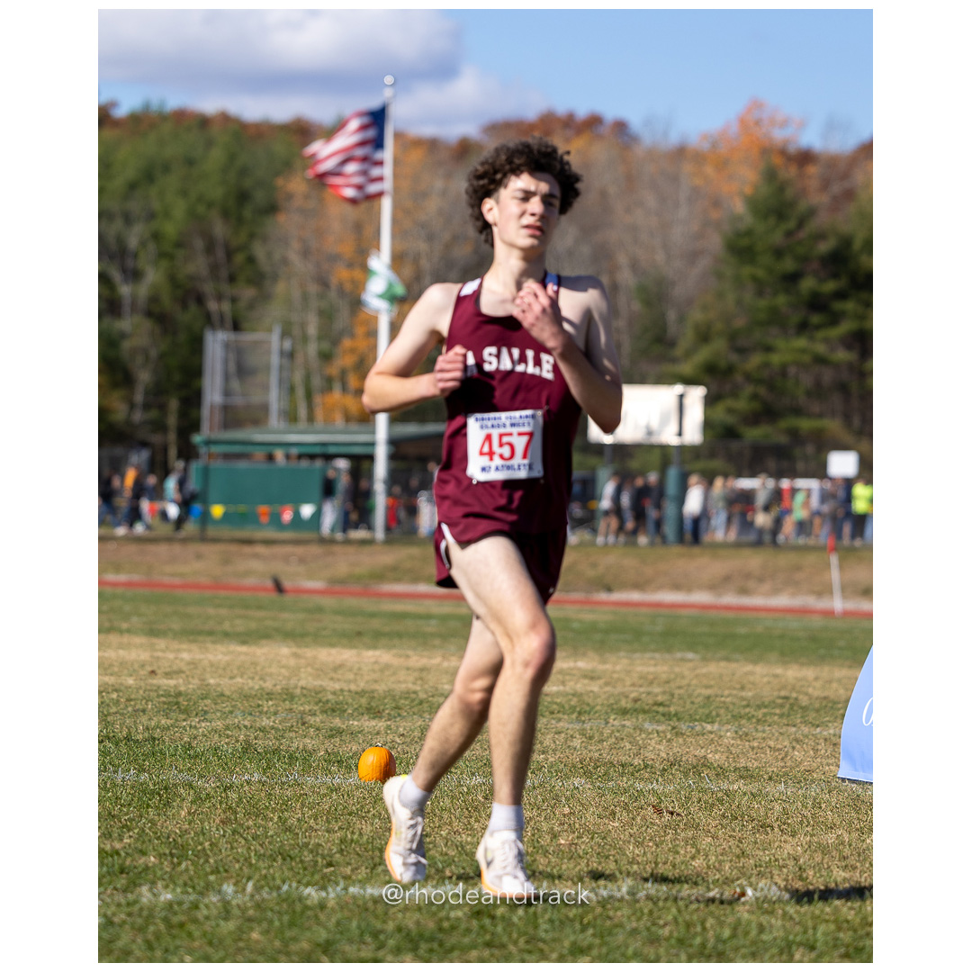 Alexander Osmani, La Salle, at 2024 RIIL Cross Country Class Championships at Ponaganset High School, North Scituate, Rhode Island on October 26, 2024 title=