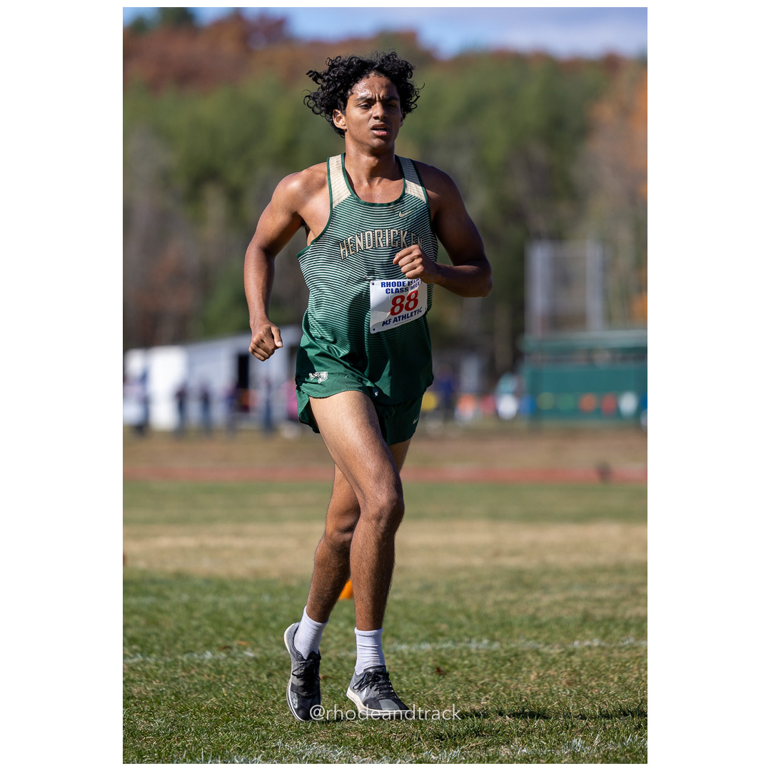 Emmanuel Taveras, Hendricken, at 2024 RIIL Cross Country Class Championships at Ponaganset High School, North Scituate, Rhode Island on October 26, 2024 title=