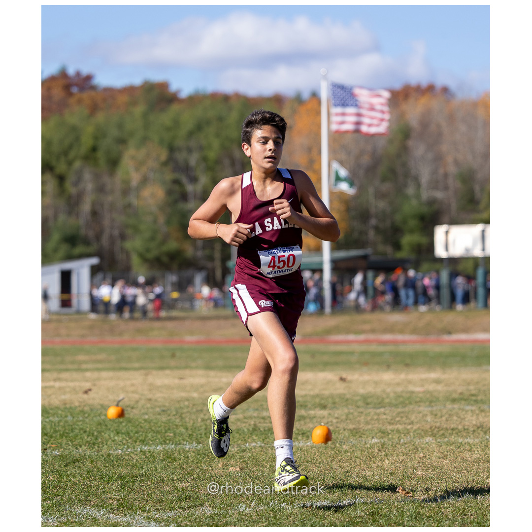 Jason Ialongo, La Salle, at 2024 RIIL Cross Country Class Championships at Ponaganset High School, North Scituate, Rhode Island on October 26, 2024 title=